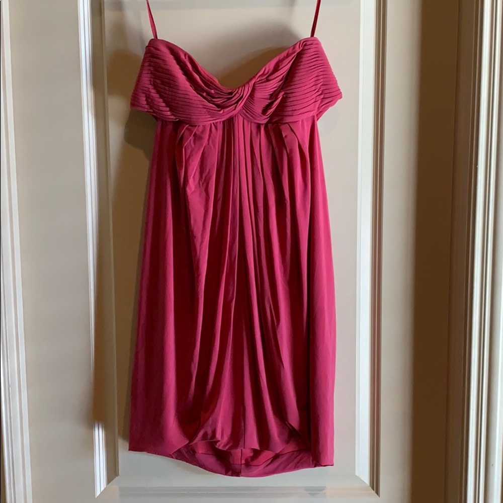 BCBGMAxAzria pink strapless mini dress